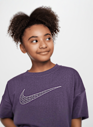 Nike, Sportswear Club Fleece Oversized Crewneck, purple, Image 3 of 4