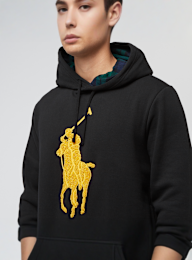 Polo Ralph Lauren, Long Sleeve Hooded Sweatshirt, black, Image 3 of 4