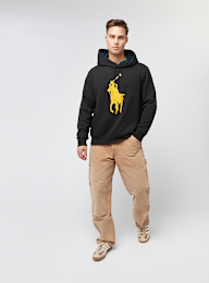 Polo Ralph Lauren, Long Sleeve Hooded Sweatshirt, black, Image 4 of 4