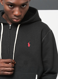 Polo Ralph Lauren, Long Sleeve-Knit Fullzip Hoodie, black, Image 3 of 4