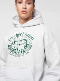 Another Cotton Lab, Cotton Manufacture Oversize Hoodie, grey, Image 3 of 4