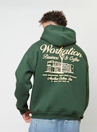 Another Cotton Lab, Workation Oversize Hoodie Bottle, green, Image 1 of 5