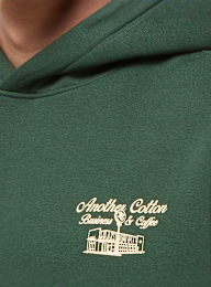 Another Cotton Lab, Workation Oversize Hoodie Bottle, green, Image 3 of 5