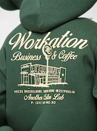 Another Cotton Lab, Workation Oversize Hoodie Bottle, green, Image 4 of 5