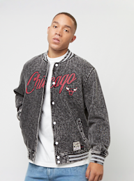 Mitchell & Ness, NBA Oversized Varsity Jacket Chicago Bulls, grey, Image 1 of 5