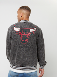 Mitchell & Ness, NBA Oversized Varsity Jacket Chicago Bulls, grey, Image 2 of 5