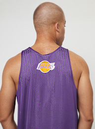 Mitchell & Ness, NBA Reversible Mesh Tank Vintage Logo La Lakers, purple, Image 5 of 8