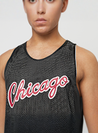 Mitchell & Ness, NBA Reversible Mesh Practice Tank Vintage Logo LA Lakers, black, Image 4 of 9