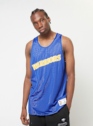 Mitchell & Ness, NBA Reversible Mesh Tank Vintage Logo Golden Warriors, blue, Image 2 of 8