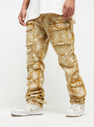 Smoke Rise, Utility Multi Cargo Colored Jeans, beige, Image 1 of 6