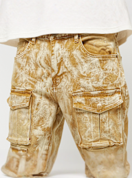 Smoke Rise, Utility Multi Cargo Colored Jeans, beige, Image 3 of 6