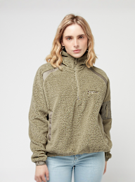 Pegador, Bonny Teddy Fabric Mix Halfzip, green, Image 1 of 5