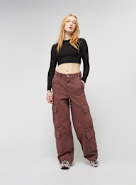 Pegador, Isa Baggy Cargo Jeans, brown, Image 7 of 7
