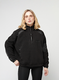 Pegador, Bonny Teddy Fabric Mix Halfzip, zwart, Afbeelding 1 van 5