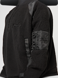 Pegador, Bonny Teddy Fabric Mix Halfzip, black, Image 4 of 5