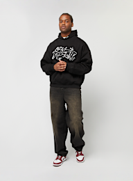 FAVELA, Fabric Patch Embroidery Black Hoodie, black, Image 5 of 5