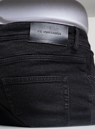 2Y STUDIOS, Oscar Ripped Slim Fit Jeans, zwart, Afbeelding 4 van 5