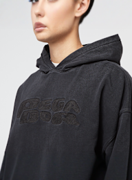 Pegador, Drew Terry Boxy Hoodie, zwart, Afbeelding 3 van 4