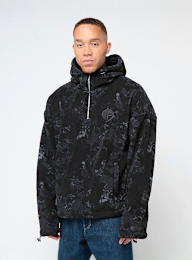 Pegador, Fall Teddy Halfzip Hoodie, black, Image 1 of 5