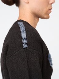 Pegador, Tripole Oversized Knit Sweater, black, Image 5 of 7