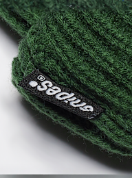 SNIPES, Woven Flag Label Basic Fisherman Beanie, green, Image 3 of 4