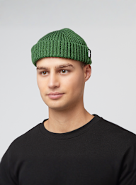 SNIPES, Woven Flag Label Basic Fisherman Beanie, green, Image 4 of 4
