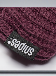 SNIPES, Woven Flag Label Basic Fisherman Beanie, red, Image 3 of 4