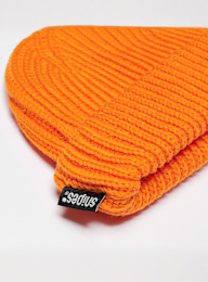 SNIPES, Woven Flag Label Basic Fisherman Beanie, orange, Image 3 of 3
