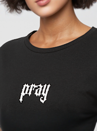 Miss Tee, Praying Hands Tee Dress, czarny, Obraz 3 z 5