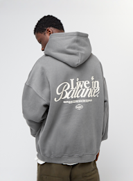 Another Cotton Lab, Live in Balance Heavy Oversized Hoodie, grey, Image 1 of 5