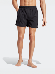 adidas Originals, Solid CLX Short-Length Swim Short, black, Image 1 of 4