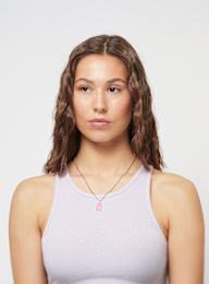fainz, Bear Chain Strawberry Milkshake, silver, Image 3 of 4