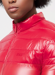 SNIPES, Small Logo Light Puffer Jacket, red, Image 3 of 4