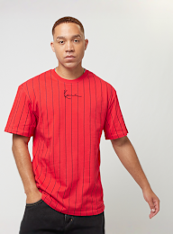 Karl Kani, Small Signature Essential Pinstripe Tee, red, Image 1 of 4