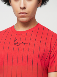 Karl Kani, Small Signature Essential Pinstripe Tee, red, Image 3 of 4