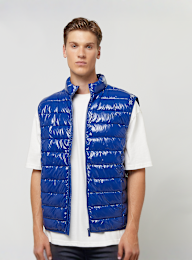 SNIPES, Small Logo Light Puffer Vest, blue, Image 1 of 5