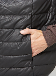 SNIPES, Small Logo PU Light Puffer Vest, black, Image 3 of 4