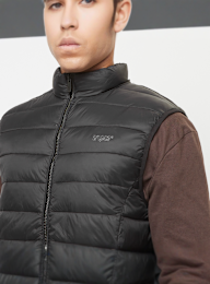 SNIPES, Small Logo Light Puffer Vest, black, Image 3 of 4