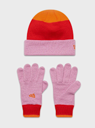 New Era, Youth Stripe Beanie Set (2 Piece), multi-colour, Image 1 of 2