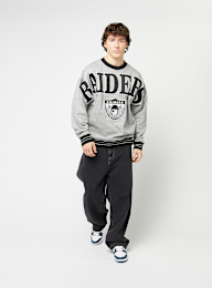 Mitchell & Ness, NFL Oakland Raiders NFL FL FLD Satin Fleece Crew, grey, Image 6 of 6