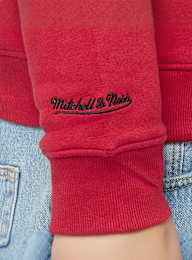 Mitchell & Ness, NBA Chicago Bulls There & Back Fleece Crew, red, Image 5 of 6