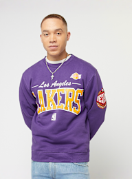 Mitchell & Ness, NBA Los Angeles Lakers There & Back Fleece Crew, purple, Image 1 of 6