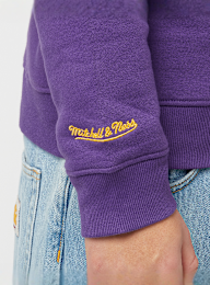 Mitchell & Ness, NBA Los Angeles Lakers There & Back Fleece Crew, purple, Image 5 of 6