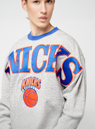 Mitchell & Ness, NBA New York Knicks Full Field Satin Fleece Crew, szary, Obraz 3 z 6