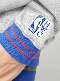 Mitchell & Ness, NBA New York Knicks Full Field Satin Fleece Crew, szary, Obraz 5 z 6