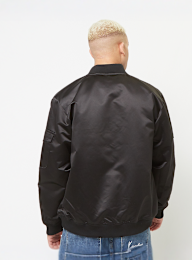Mitchell & Ness, NBA Chicago Bulls Team Leader Satin Bomber, black, Image 2 of 7