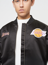 Mitchell & Ness, NBA Los Angeles Lakers Team Leader Satin Bomber, black, Image 3 of 7