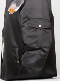 Mitchell & Ness, NBA Los Angeles Lakers Team Leader Satin Bomber, black, Image 4 of 7