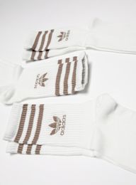 adidas Originals, 3 PACK - adicolor Crew Socks, white, Image 2 of 2