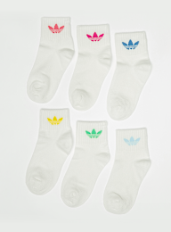 adidas Originals, 6 PACK - adicolor Trefoil Ankle Socks, multi-colour, Image 1 of 2